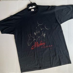Vintage 90’s Disney Mickey Mouse Shirt Velva Sheen ~ Size XL GUC